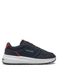 TOMMY HILFIGER - Tommy Hilfiger Sneakersy Faston Mix Ess FM0FM05141 Granatowy. Kolor: niebieski. Materiał: materiał #1