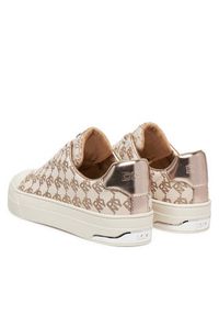 DKNY Trampki York Lace UP Sneak K2533982 Beżowy. Kolor: beżowy. Materiał: materiał #5