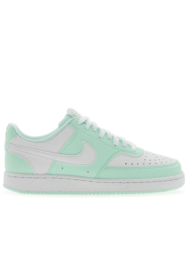 Buty damskie Nike Court Vision Low Next Nature DH3158-301 - miętowe. Zapięcie: sznurówki. Kolor: miętowy. Materiał: guma, syntetyk, materiał, skóra. Szerokość cholewki: normalna. Sezon: lato. Model: Nike Court