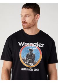 Wrangler - WRANGLER AMERICANA TEE MĘSKI T-SHIRT KOSZULKA LOGO NADRUK W7CBEE100 112329202. Wzór: nadruk #3