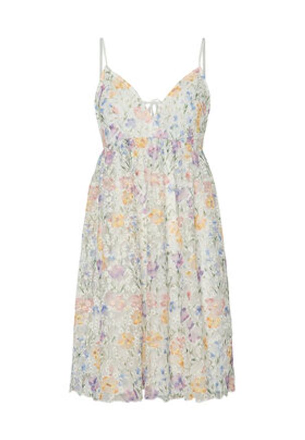 YAS Sukienka letnia Leanna 26037140 Kolorowy Loose Fit. Materiał: syntetyk. Wzór: kolorowy. Sezon: lato