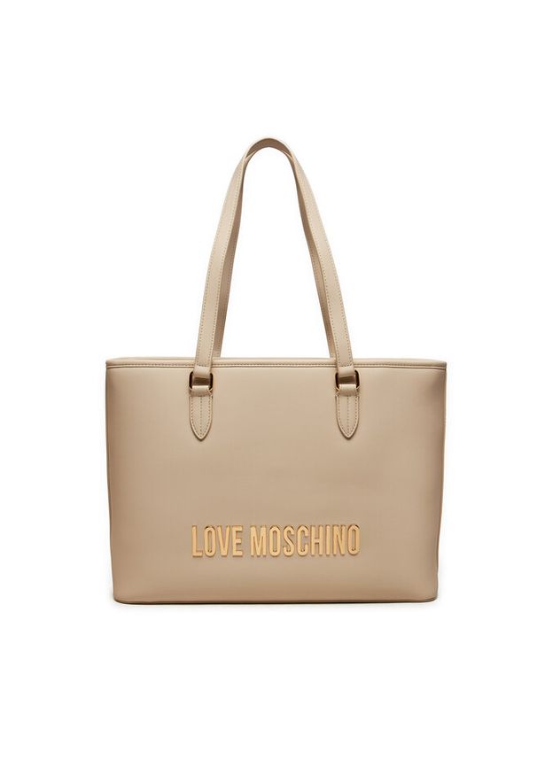 Love Moschino - Torebka LOVE MOSCHINO. Kolor: beżowy