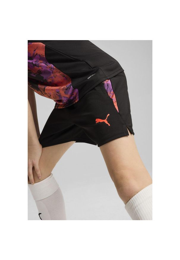 Puma - Młodzieżowe szorty piłkarskie IndividualCUP PUMA Black. Kolor: czarny. Sport: piłka nożna