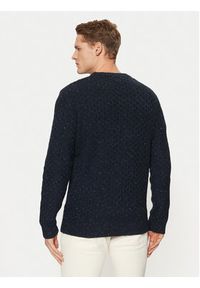 Tom Tailor Sweter 1044537 Granatowy Regular Fit. Kolor: niebieski. Materiał: bawełna