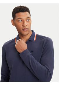 Wrangler Polo 112371506 Granatowy Regular Fit. Typ kołnierza: polo. Kolor: niebieski. Materiał: bawełna #3