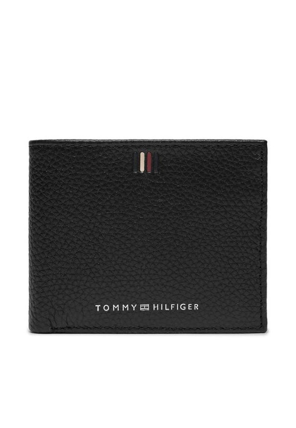 TOMMY HILFIGER - Tommy Hilfiger Duży Portfel Męski Th Central Mini Cc Wallet AM0AM11854 Czarny. Kolor: czarny. Materiał: skóra