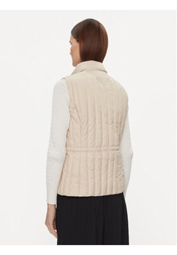 TOMMY HILFIGER - Tommy Hilfiger Bezrękawnik Feminine Lw Down Vest WW0WW40485 Beżowy Slim Fit. Kolor: beżowy. Materiał: syntetyk. Długość rękawa: bez rękawów