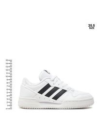 Adidas - adidas Sneakersy Team Court 2 Str J ID6631 Biały. Kolor: biały. Materiał: skóra