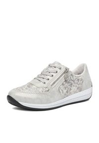 Rieker Sneakersy N1112-80 Srebrny. Kolor: srebrny. Materiał: materiał #2
