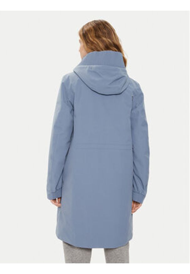 Didriksons Parka Bente Wns Parka 504921 Niebieski Regular Fit. Kolor: niebieski. Materiał: syntetyk