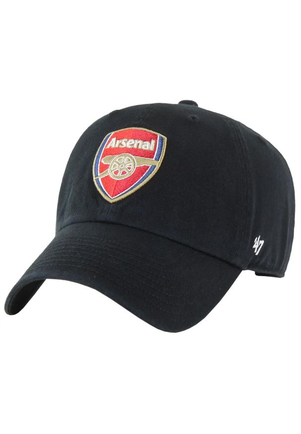 47 Brand - Czapka z daszkiem męska Arsenal FC MVP Cap. Kolor: czarny. Materiał: wełna