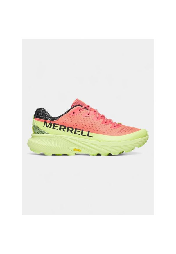 Męskie buty do biegania w terenie Merrell Agility Peak 5. Kolor: żółty, pomarańczowy, wielokolorowy, zielony