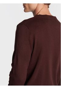 Brave Soul Sweter MK-279PARSEC2 Brązowy Regular Fit. Kolor: brązowy. Materiał: syntetyk