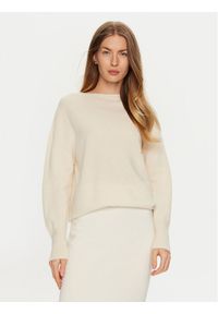 ViCOLO Sweter 77034S Écru Regular Fit. Materiał: wełna