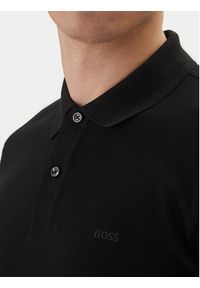 BOSS Polo Pallas 50553564 Czarny Regular Fit. Typ kołnierza: polo. Kolor: czarny. Materiał: bawełna #3