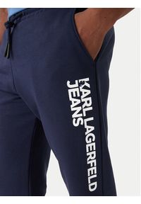 Karl Lagerfeld Jeans Spodnie dresowe A1M10001 Granatowy Slim Fit. Kolor: niebieski. Materiał: bawełna #2