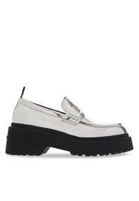 Tommy Jeans Loafersy Tjw Chunky Metallic EN0EN02321 Srebrny. Kolor: srebrny. Materiał: skóra