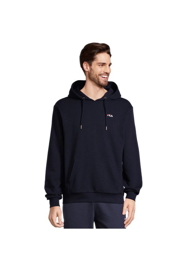 Bluza męska Fila Bengel. Kolor: niebieski. Materiał: dresówka