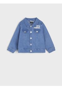 Sinsay - Kurtka jeansowa Myszka Miki - niebieski. Kolor: niebieski. Materiał: jeans #1