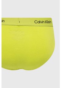 Calvin Klein Underwear slipy 3-pack męskie kolor zielony. Kolor: zielony #7