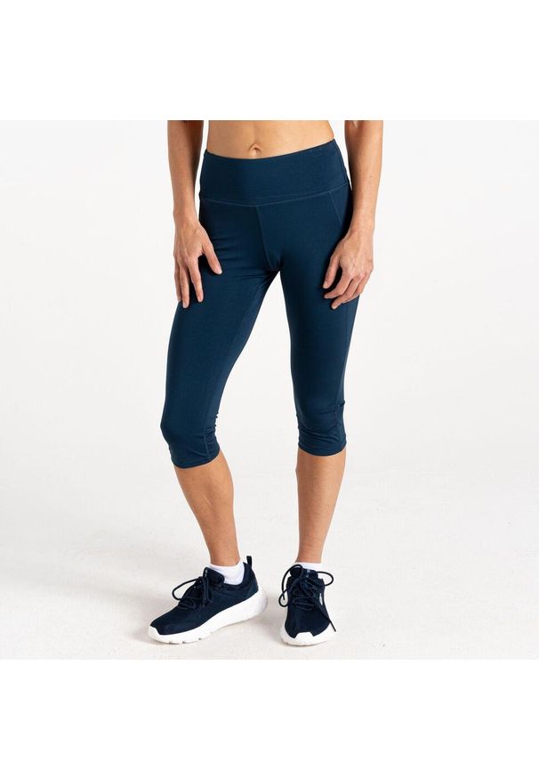 DARE 2B - Legginsy turystyczne damskie Influential 3/4. Kolor: brązowy, zielony, wielokolorowy. Materiał: poliester, materiał. Sport: fitness