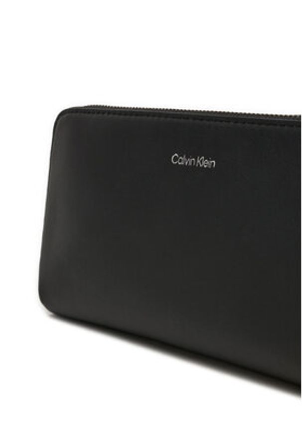 Calvin Klein Saszetka nerka Ck Sleek Waistbag K50K512785 Czarny. Kolor: czarny. Materiał: skóra