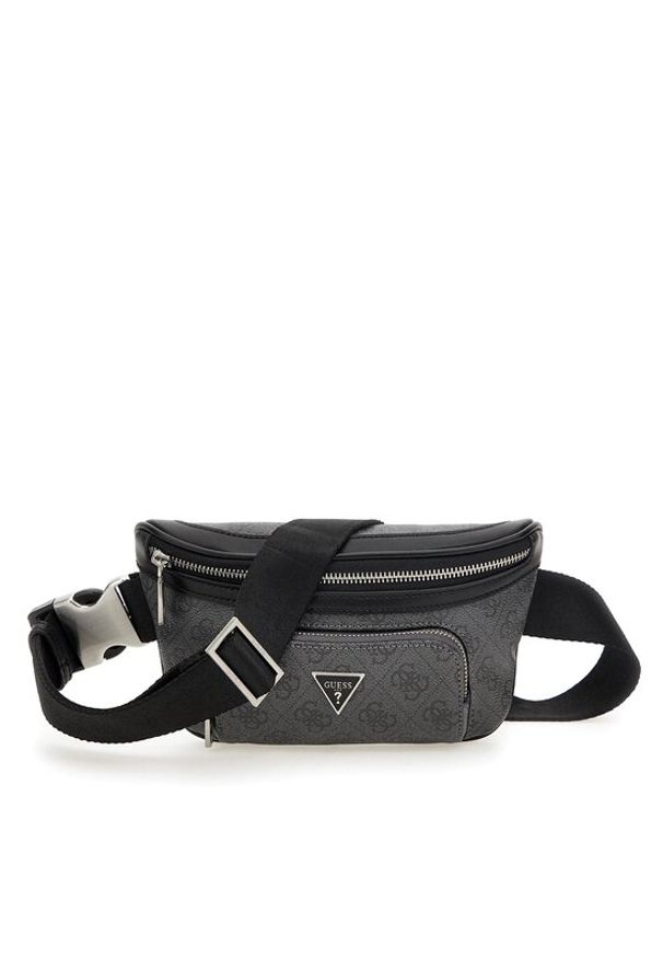Guess Saszetka nerka Vezzola Smart HMEVZL P3231 Czarny. Kolor: czarny. Materiał: skóra