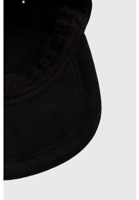 Wrangler czapka z daszkiem kolor czarny z aplikacją. Kolor: czarny. Wzór: aplikacja #3