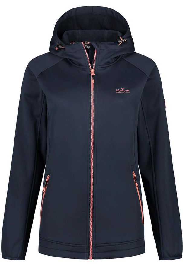 Jack Wolfskin - Kurtka Softshell Kjelvik Kelly dla Kobiet - Wiatroszczelna i Ciepła. Kolor: niebieski. Materiał: softshell. Sport: turystyka piesza