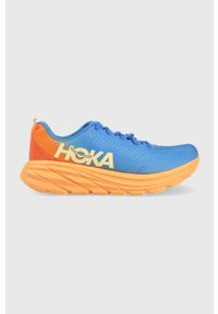 HOKA - Hoka buty RINCON 3 1119395 kolor niebieski 1119395-BOFT. Nosek buta: okrągły. Zapięcie: sznurówki. Kolor: niebieski. Wzór: geometria. Sport: bieganie