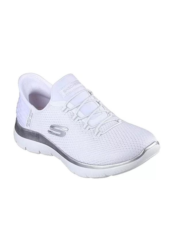 skechers - Buty Sneakers Skumple-Diamond Drea Damskie. Kolor: biały. Materiał: materiał, syntetyk. Szerokość cholewki: normalna. Model: Skechers Sport. Sport: turystyka piesza