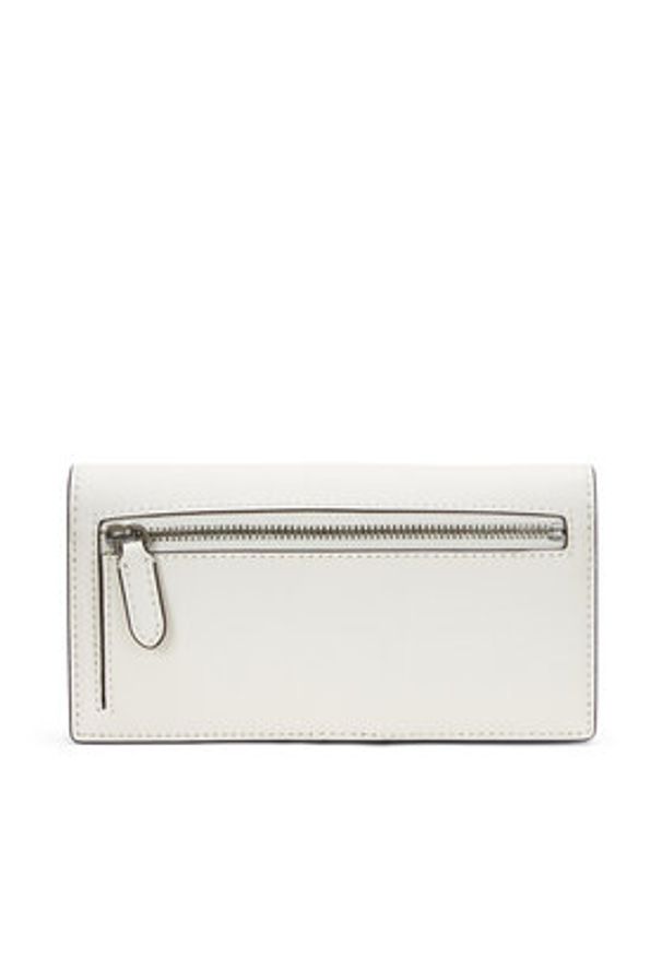 Lauren Ralph Lauren - LAUREN RALPH LAUREN Duży Portfel Damski 432802917054 Biały. Kolor: biały. Materiał: skóra