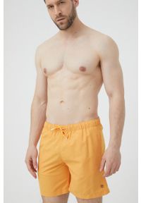 Tom Tailor szorty kąpielowe kolor pomarańczowy. Kolor: pomarańczowy. Materiał: tkanina, materiał, włókno