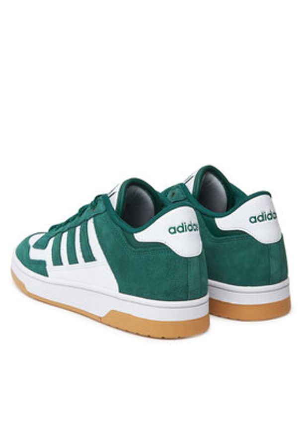 Adidas - adidas Sneakersy Rapid Court Low JR1009 Zielony. Kolor: zielony. Materiał: skóra