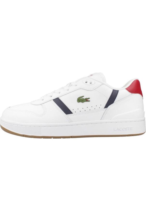 Tenisówki Lacoste Model T-clip Set Kolor Biały. Kolor: biały. Materiał: skóra, tkanina