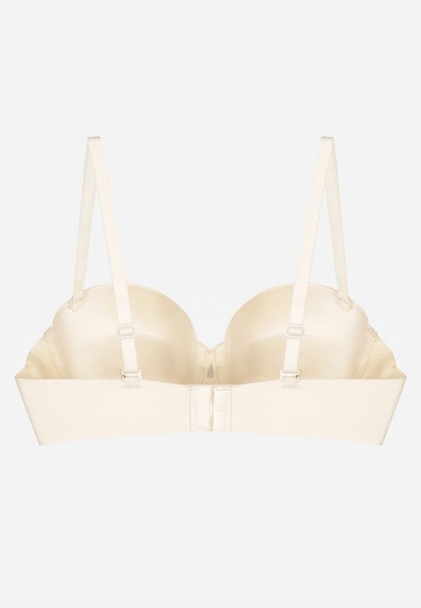 Renee - Jasnobeżowy Klasyczny Biustonosz Typu Balkonetka Doriesana. Kolor: beżowy. Materiał: jeans