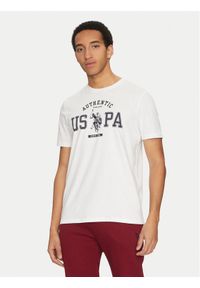 U.S. Polo Assn. T-Shirt MUP4083 Biały Regular Fit. Typ kołnierza: polo. Kolor: biały. Materiał: bawełna #1