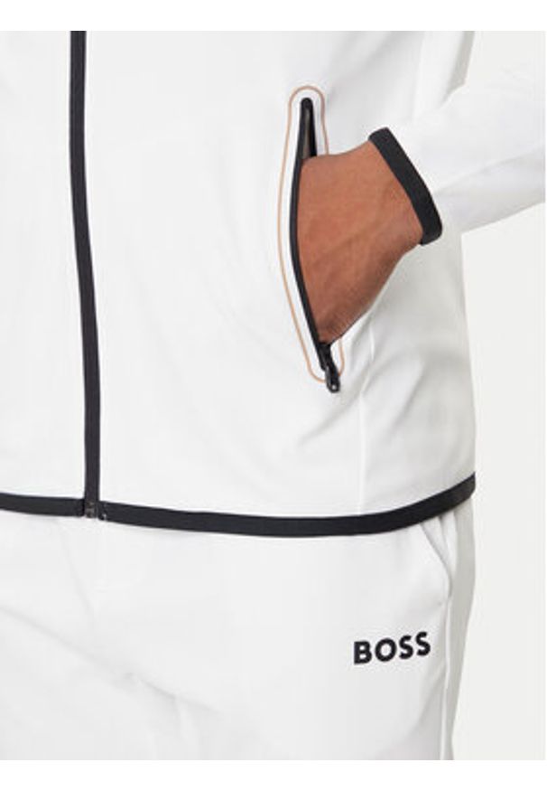 BOSS Bluza Sicon 50542948 Biały Regular Fit. Kolor: biały. Materiał: syntetyk