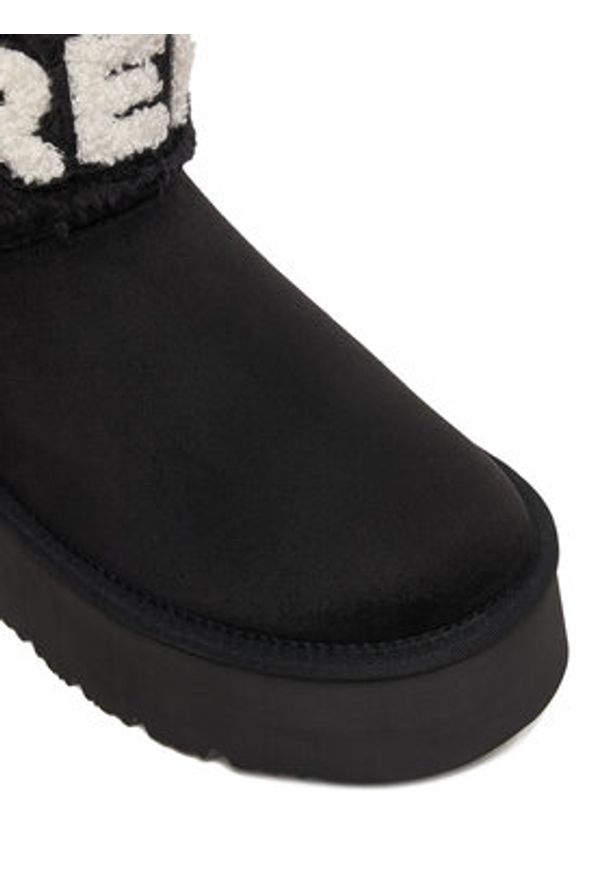 Replay - REPLAY Śniegowce GWF5A.000.C0009T Czarny. Kolor: czarny. Materiał: skóra, zamsz