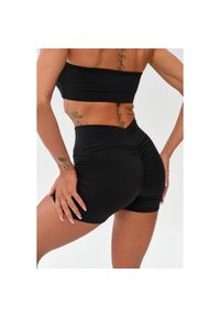 ROUGH RADICAL - Damskie spodenki szorty treningowe fitness Rough Radical Zoya Push-up Shorts. Kolor: czarny. Sport: fitness