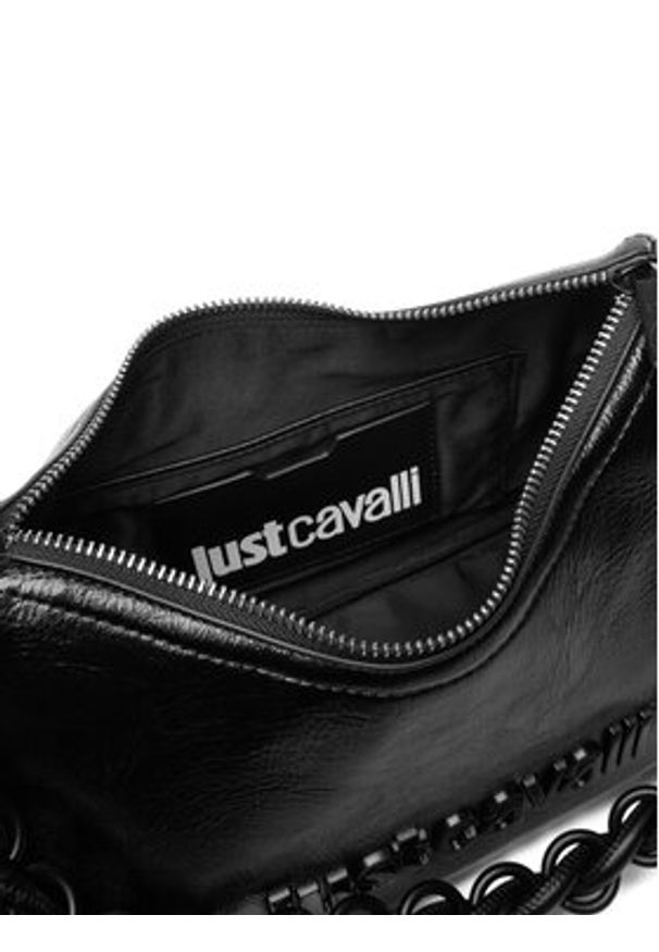Just Cavalli Torebka 80RA4BC4 ZSD86 Czarny. Kolor: czarny. Materiał: skórzane