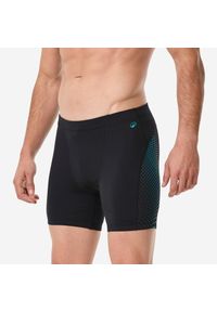Bokserki długie pływackie męskie Decathlon Fiti. Kolor: czarny, niebieski, wielokolorowy. Materiał: poliester, materiał. Długość: długie #1