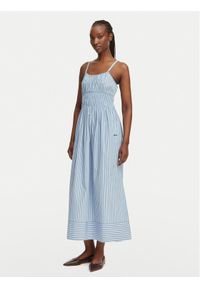 BOSS Sukienka letnia C Diplyn 50559218 Niebieski jasny Regular Fit. Kolor: niebieski. Materiał: bawełna. Sezon: lato #1