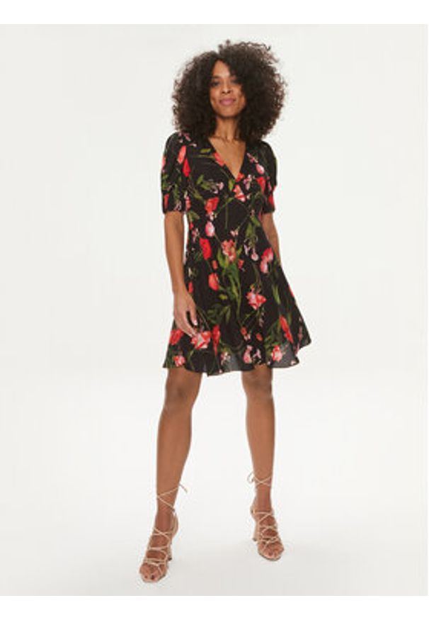Ted Baker Sukienka letnia Sienno 275006 Czarny Regular Fit. Kolor: czarny. Materiał: wiskoza. Sezon: lato