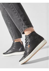 ecco - ECCO Sneakersy Soft 7 Ladies 43002301001 Czarny. Kolor: czarny. Materiał: skóra #7