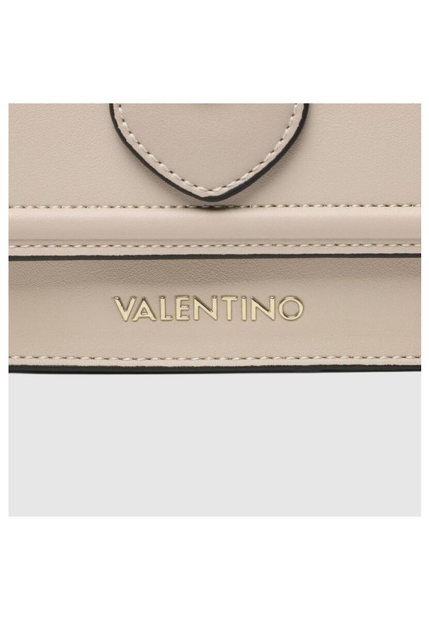 Valentino by Mario Valentino - VALENTINO Ecru torebka z sercem sery satchel. Kolor: beżowy