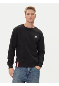 Alpha Industries Bluza Basic 188307 Czarny Regular Fit. Kolor: czarny. Materiał: bawełna #1