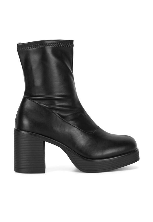 Jenny Fairy Botki WYL3852-2 Czarny. Kolor: czarny. Materiał: skóra