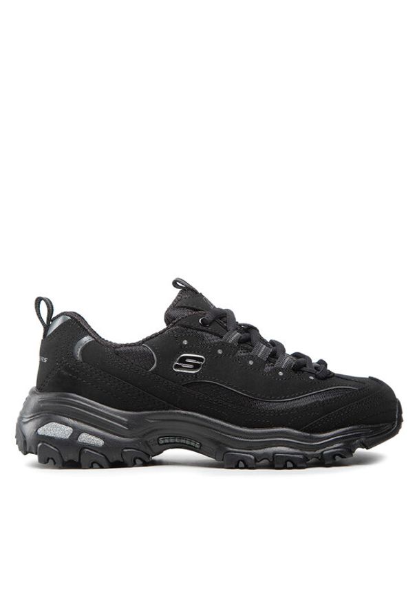skechers - Skechers Sneakersy Biggest Fan 11930/BBK Czarny. Kolor: czarny. Materiał: skóra
