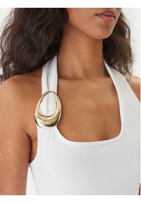 Hugo - HUGO Sukienka koktajlowa Shagar 50557781 Écru Slim Fit. Materiał: wiskoza. Styl: wizytowy #4